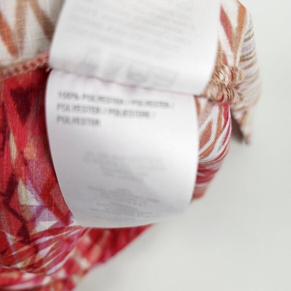 Bob Mackie Shirt Womens XL Multicolor Wearable Art Blouse 3/4 Sleeve - Picture 6 of 6